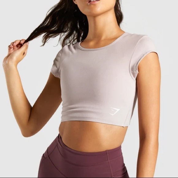 Gymshark Tops - Gymshark Crop Top Dreamy Cap Short Sleeve